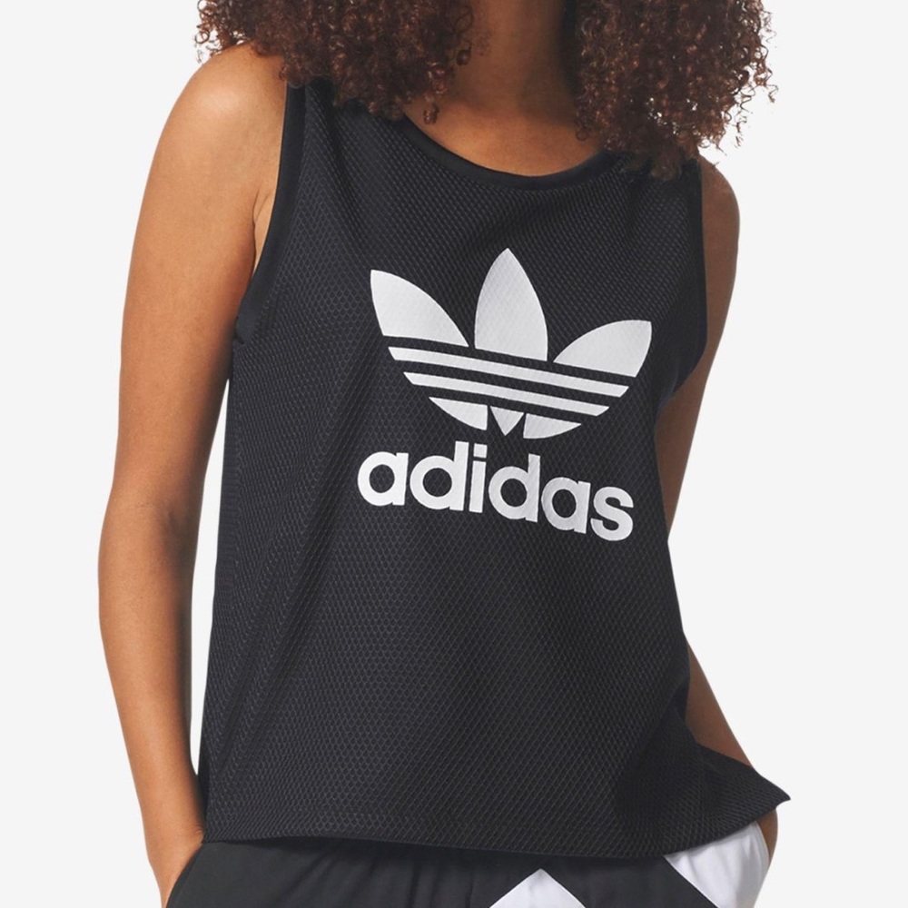 Adidas originals EQT logo tank top black